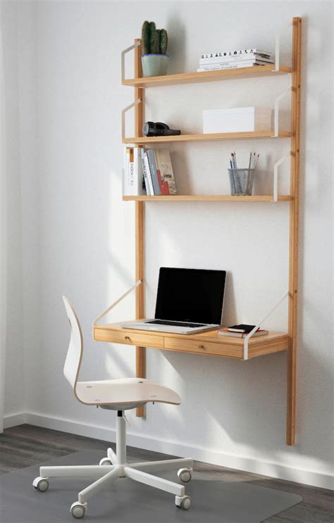 Add a folding chair or two and you can get a complete dining area that takes minimal space when you&39;re not using it. . Ikea wall mounted desk